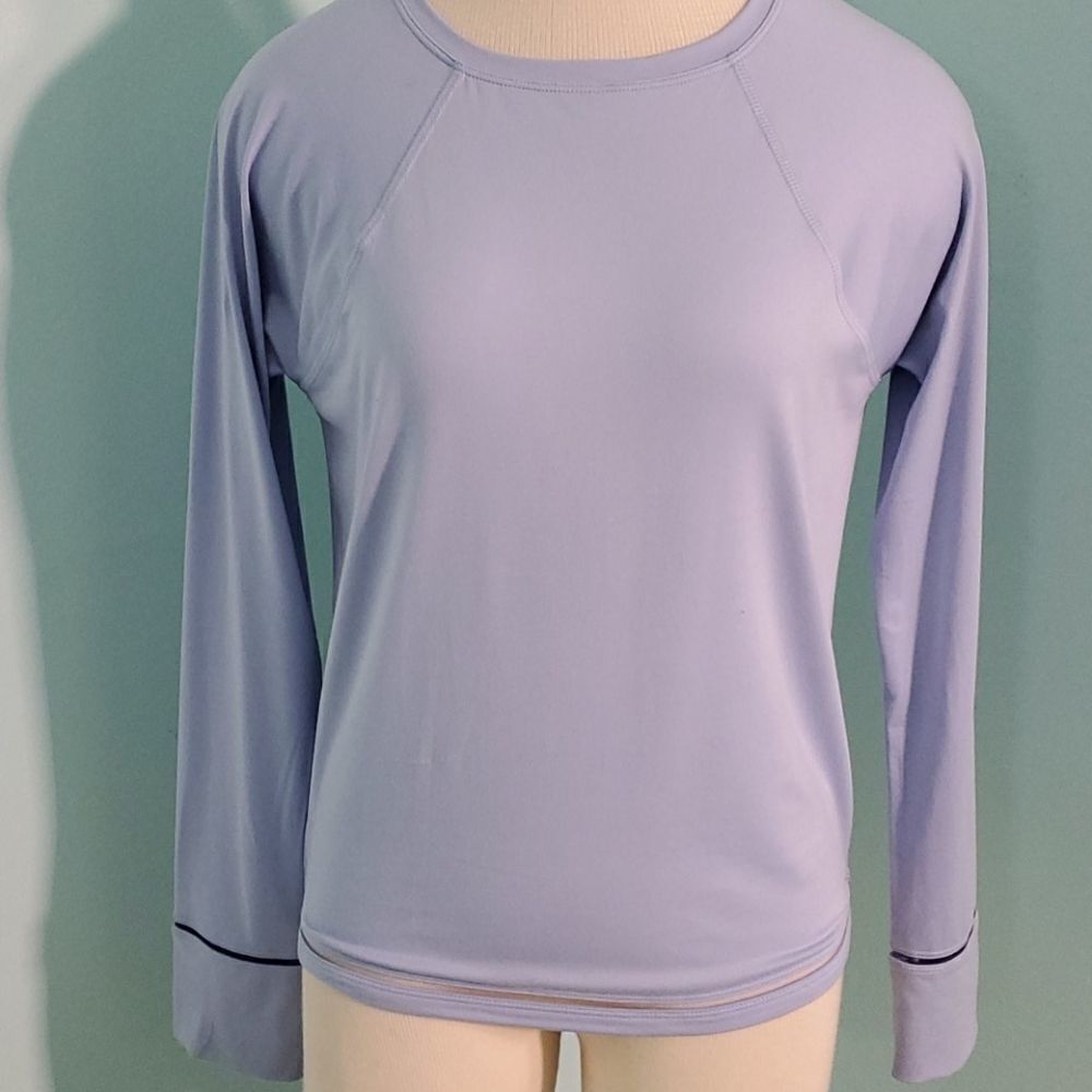 Spalding‎ medium top, pale blue. Long sleeve. EXCELLENT..
